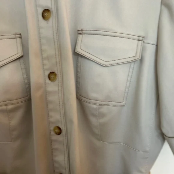 Alex Marie Khaki Shirtdress Sz: 8P - Picture 2 of 7